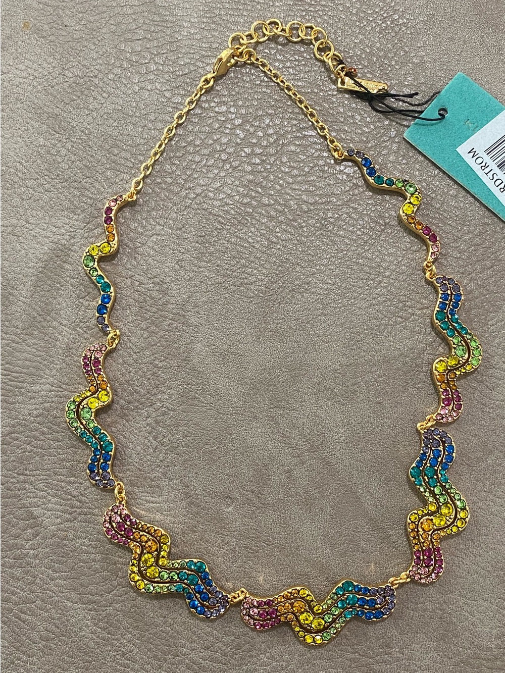 Kurt Geiger Rainbow Wave Collar Necklace NWT
